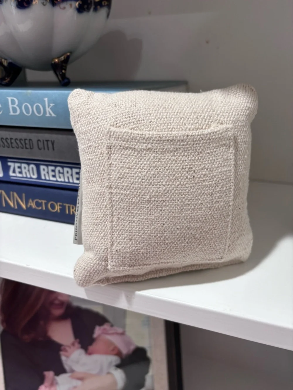 Primitives by Kathy 19269 Mini Linen Pillow, 5.25